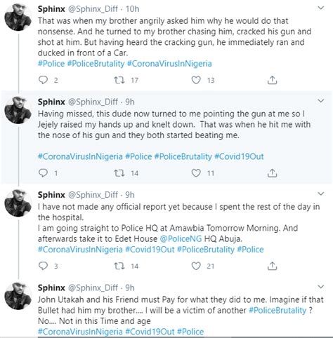Nigerian Man Accuse Police Officer Of Assaulting Him And His Brother After Falsely Accusing Them