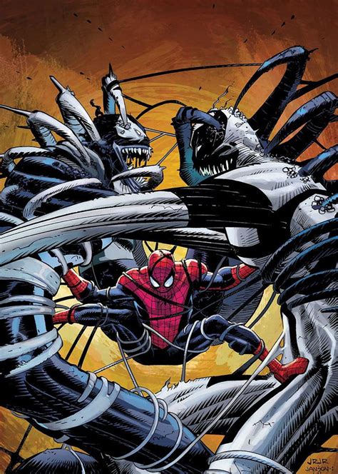 Venom Vs Spider Man Vs Anti Venom By John Romita Jr Spiderman