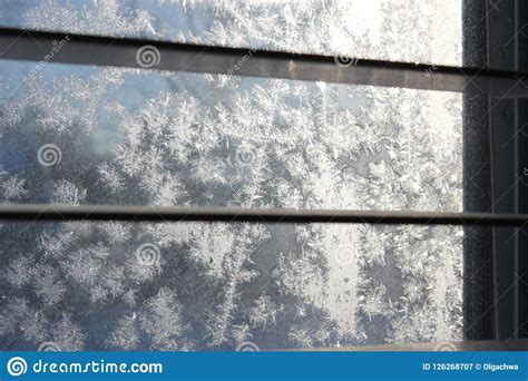 Frost Pattern On Winter Window Stock Image Image Of Crystal Freeze