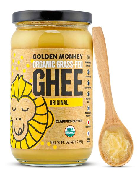 Organic Ghee Butter Grass Fed Clarified Oz Ghee Butter Unsalted