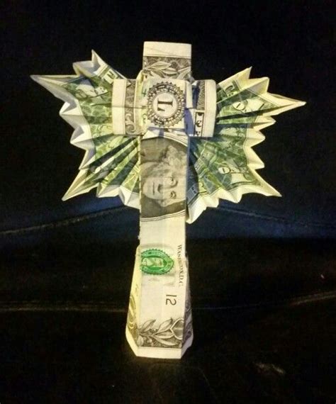Winged Cross Dollar Bill Origami Money Origami Origami