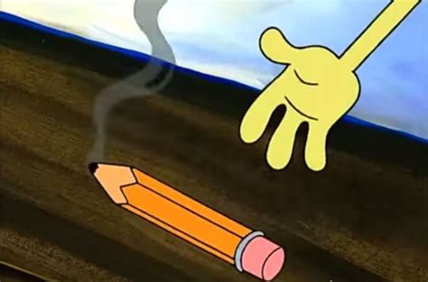 Spongebobs Pencil Blank Template Imgflip