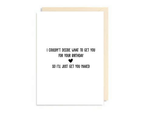 A5 Get You Naked Greeting Birthday Card Birthday Card For Etsy