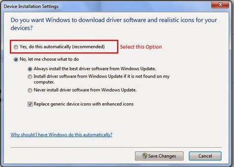 How To Enable Automatic Installationupdation Of Drivers In Win 7 8