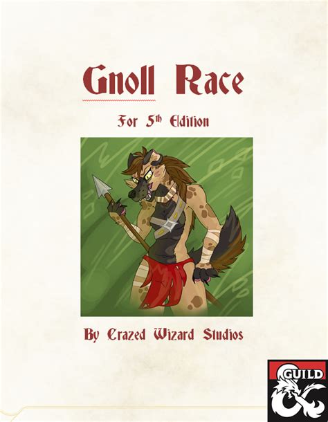 Gnoll Race 5e Dungeon Masters Guild Dungeon Masters Guild
