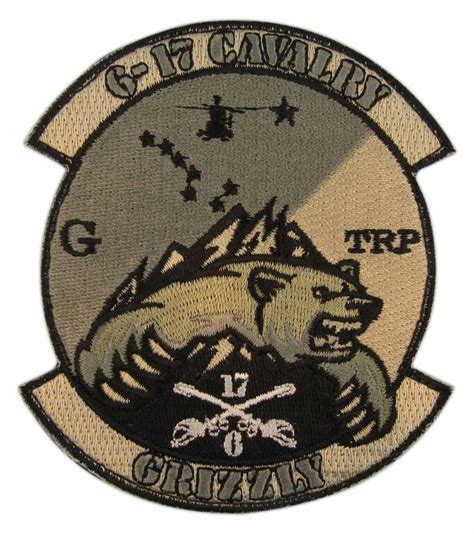 Army Unit Patches Full Color And Subdued 6 17 Cavalry Patch