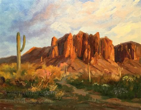 Arizona Oil Painting Karen Winters Blog California Impressionist