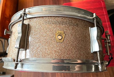 Ludwig Pioneer 1966 Champagne Sparkle Snare Drum Reverb