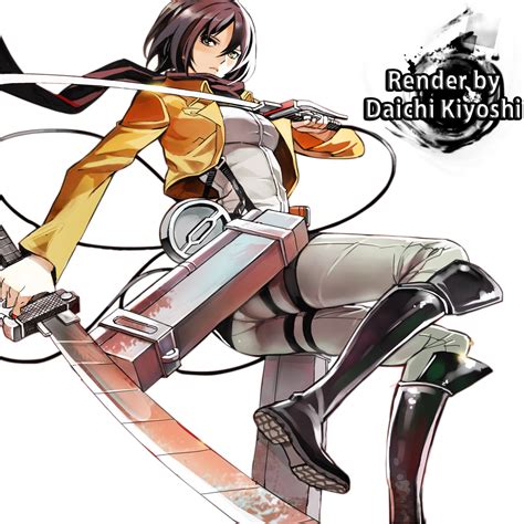 Mikasa Ackerman Shingeki No Kyojin Render Ii By Daichikiyoshi On
