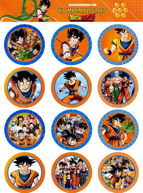 Dragon Ball Goku Descargar Kit Cumpleanios Dragon Ball Imprimir