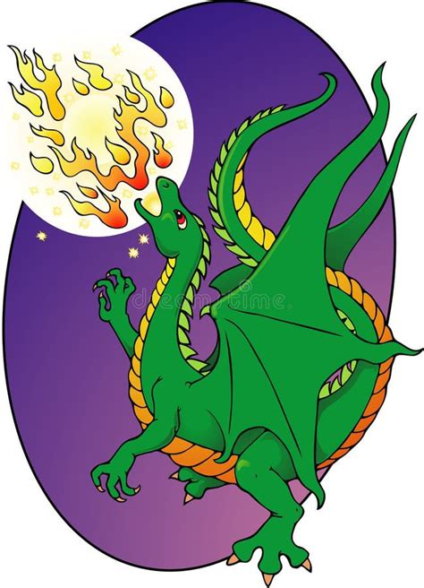 Fire Breathing Dragon Stock Vector Illustration Of Hallmark 13913198
