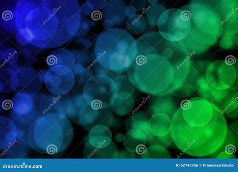 Blue And Green Bokeh Abstract Light Background