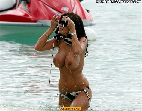 Lucy Becker Babe Posing Hot Barbados Beach Bar Beautiful Topless