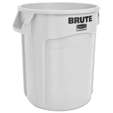 Rubbermaid Commercial Products Brute 20 Gal White Plastic Round Trash