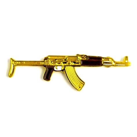The Gold Ak47 Hat Pin Double Posted Attachment Delivered In A Velvet