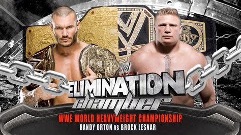 Wwe Elimination Chamber 2014 Randy Orton Vs Brock Lesnar Wwe World