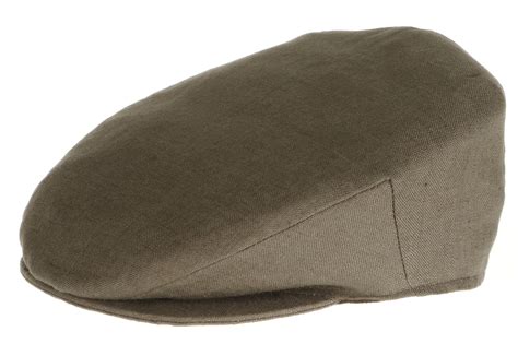 Hanna Hats Irish Driving Cap For Mens Donegal Linen Flat Hat Made In