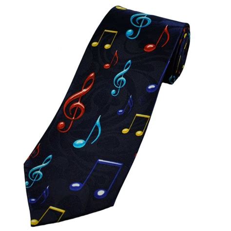 Colourful Music Notes Mens Novelty Tie From Ties Planet Uk