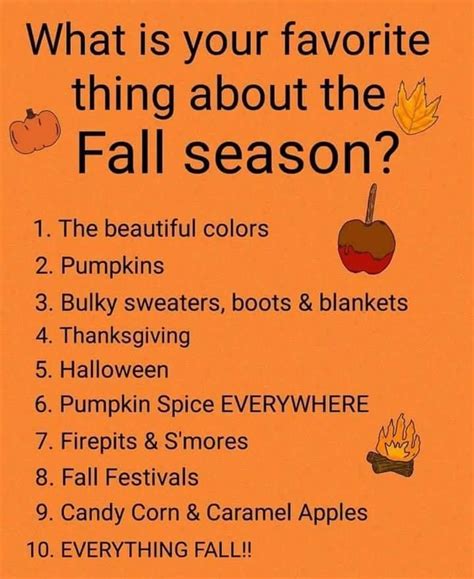 What Is Your Favorite Thing About The Fall Season Pictures Photos