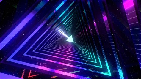 Abstract Tunnel Vj Motion Background Neon Light Tunnel Free