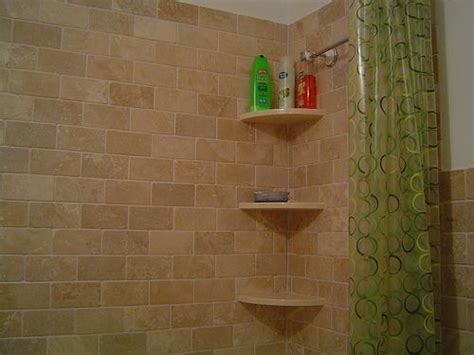 To install daltile corner shelf in shower. bathroom shower/tub shelving ideas | These shower shelves ...