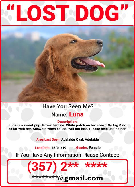 How To Make Missing Dog Posters