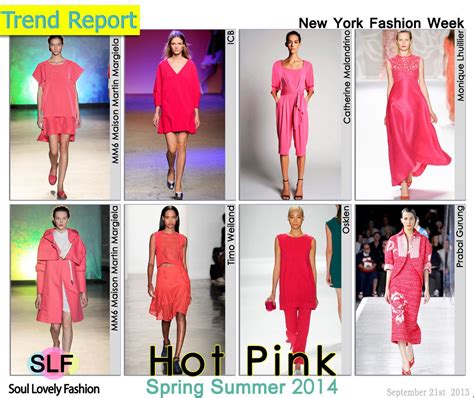 Hot Pink Color Fashion Trend For Spring Summer 2014 At New York
