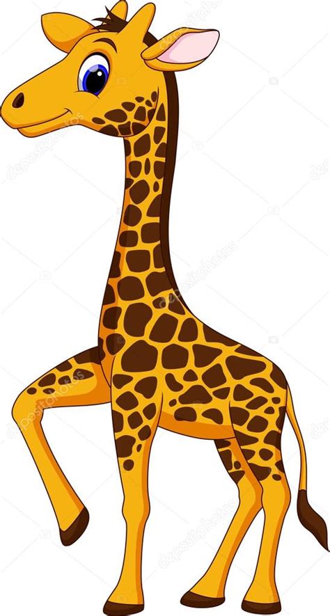 Cute Giraffe Cartoon — Stock Vector © Irwanjos2 68526367
