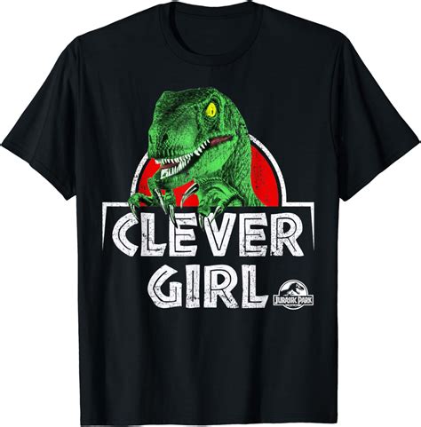 Jurassic Park Clever Girl Bright Green Raptor T Shirt Amazonde