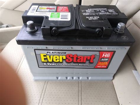 Everstart Maxx Platinum Agm H6 Car Battery With 5 Year Warranty Brand