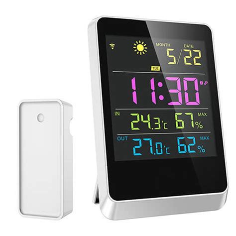 Wireless Digital Alarm Clock Wireless Weather Station With Indoor
