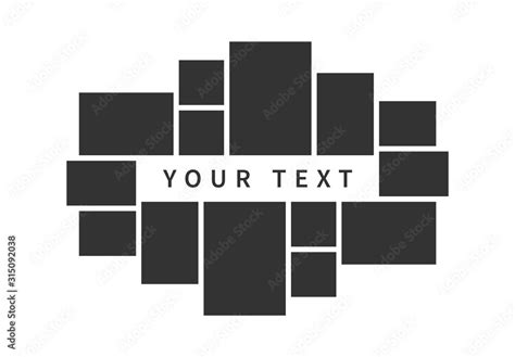 A Black And White Photo Frame With The Words Your Text On It