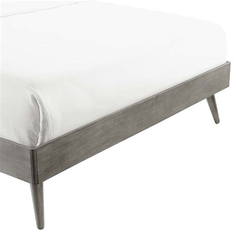 Margo Full Wood Platform Bed Frame Gray By Modway