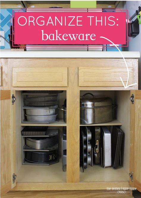 Easily Organize Your Baking Pans In Any Cabinet Diy Pantry