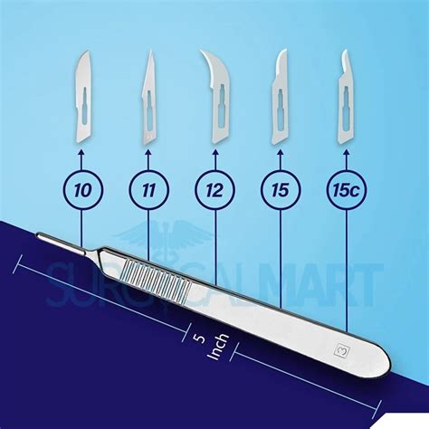 10 Sterile Surgical Blades 10 With Scalpel Knife Handle 3 Surgical Mart