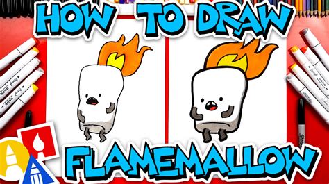 How To Draw Flamemallow From Youtube Kids App Art For Kids Hub