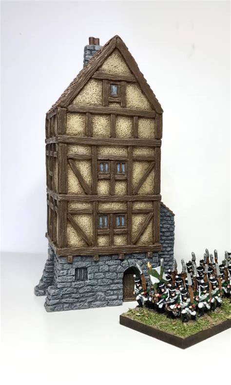 10mm Wargaming Painted Version Of Our 10mm Gatehouse From Battlescale