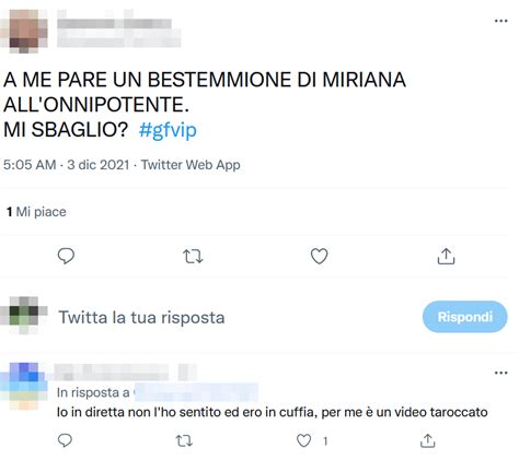 Gf Vip Miriana Trevisan Bestemmia Nella Notte Ecco Cosa Ha Detto