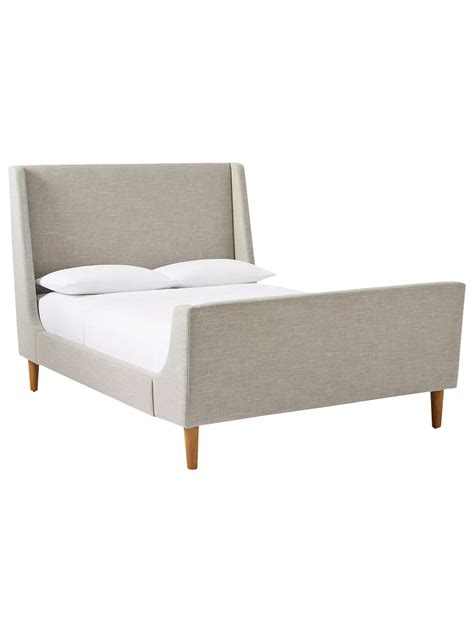 West Elm Upholstered Sleigh Bed King Size At John Lewis And Partners