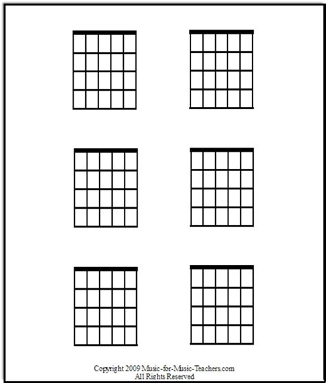 Download Blank Guitar Chord Chart Template For Free Formtemplate