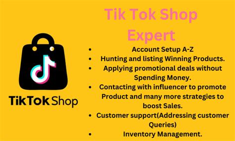 Setup Tiktok Shop And Manage Tik Tok Shop