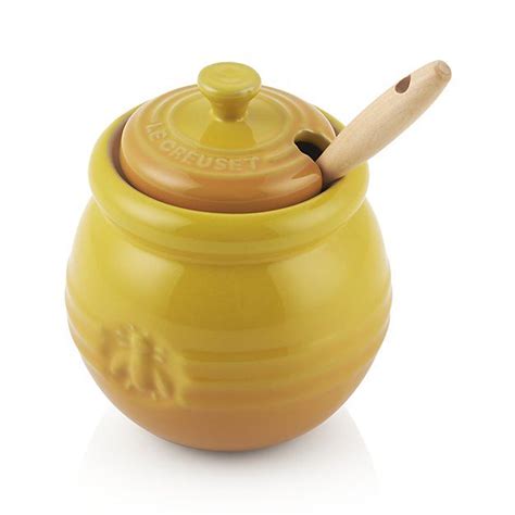 Le Creuset Honey Pot With Dipper Reviews Crate And Barrel Honey Pot Creuset Citrus Kitchen