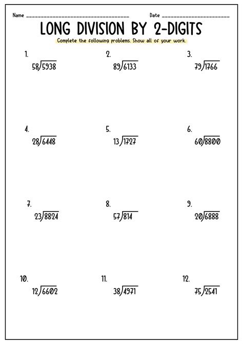 Free Printable Long Division Worksheets 5th Grade Printabletemplates