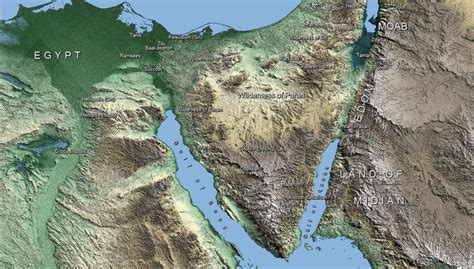 Topographical Map Of Sinai This Message Has Been Edited By Wstruse