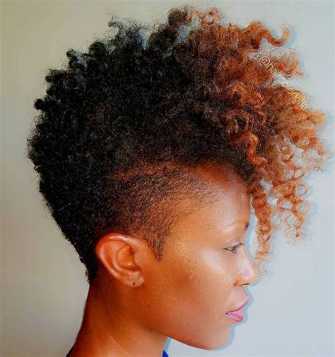 The side braids that are directed here is one of the best hairstyles for short natural hair, especially if you want an updo to show off your curls. 40 Cute Tapered Natural Hairstyles for Afro Hair | Mohawks ...