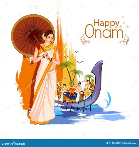 Illustration Of Hindu Festival Onam Onam Is A Hindu Festival Celebrated In The State Of Kerala