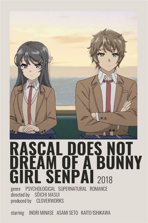 Rascal Does Not Dream Of A Bunny Girl Senpai Poster By Cindy Anime