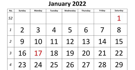 2022 Large Grid Calendar Calendar With Holidays