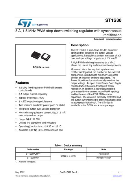 St1s30 Regulator Datasheet Pdf Switching Regulator Equivalent Catalog