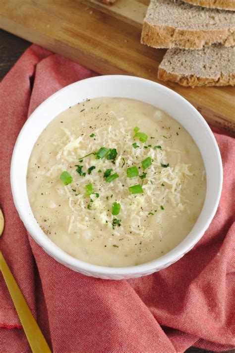 Slow Cooker Roasted Garlic Potato Soup Mildly Meandering